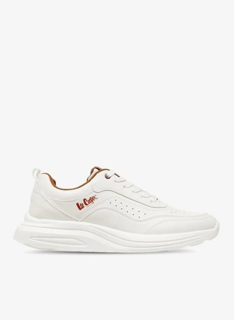 Lee Cooper Men's Perforated Panelled Lace-Up Sneakers