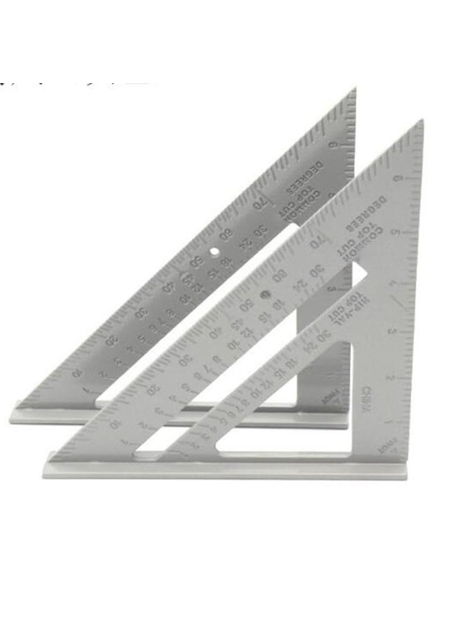 Triangle Ruler Thickened Square Woodworking Measuring 45 Degree Ruler  Teaching Tool - Image 3