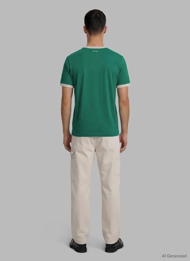 Calvin Klein Jeans Graphic Logo Ringer T-shirt