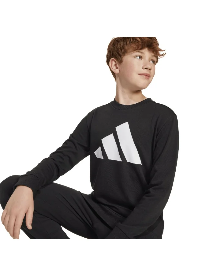 اديداس بدلة رياضية للأطفال بلون أسود من جي بي إل فت جوج