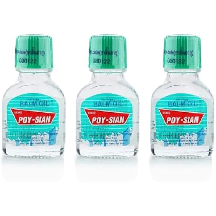 POY SIAN POY-SIAN Thai PIM-Saen Balm Oil 3ml (Pack of 3) - Image 1