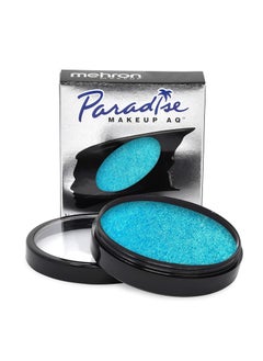 mehron Mehron Makeup Paradise Makeup AQ Pro Size | Stage & Screen, Face & Body Painting, Special FX, Beauty, Cosplay, and Halloween | Water Activated Face Paint & Body Paint 1.4 oz (40 g) (Metallic Blue) 