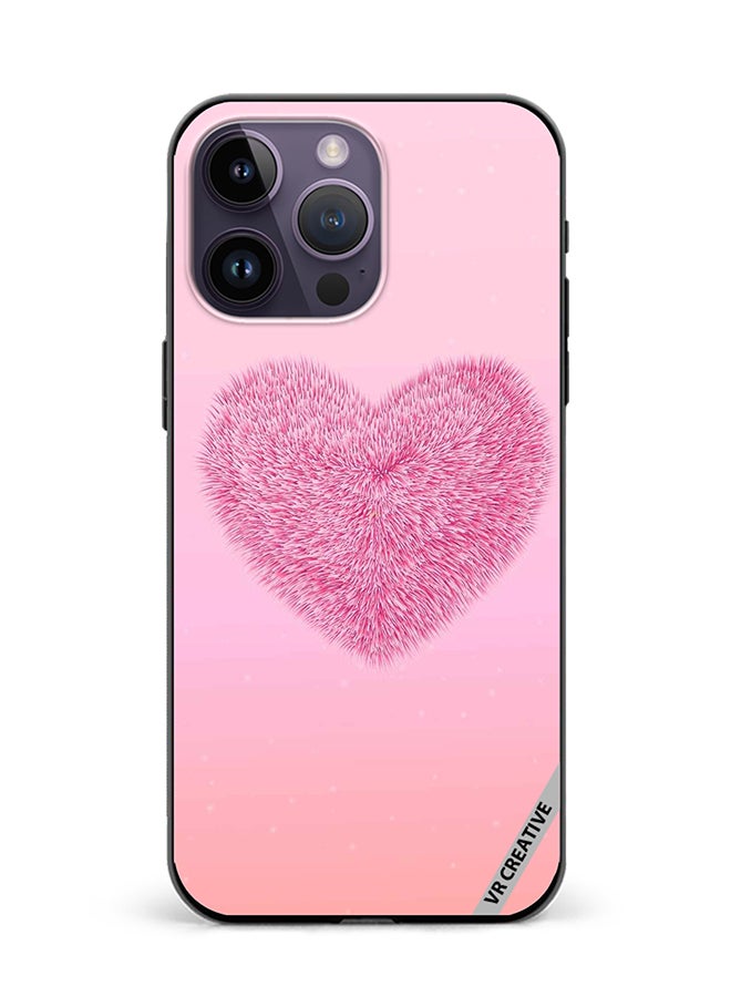 VR CREATIVE Protective Case Cover For Apple iPhone 16 Pro Max Soft Heart Design Multicolour