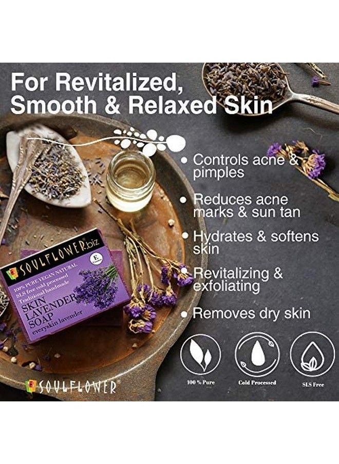 Soulflower Sweet Rose & Skin Lavender Soap Pack Of 2 (150G Each)  - Image 3