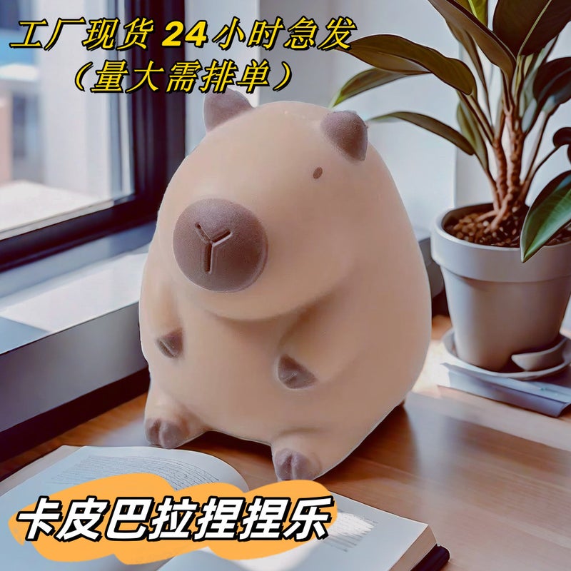 Capybara Squishy Toy Stress Relief Slow Rebound TPR Animal - Image 4