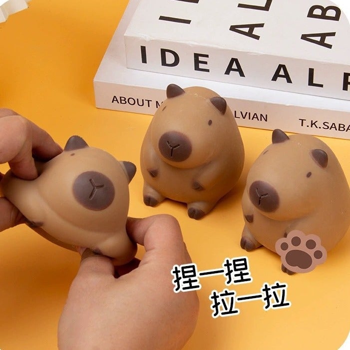 Capybara Squishy Toy Stress Relief Slow Rebound TPR Animal - Image 2