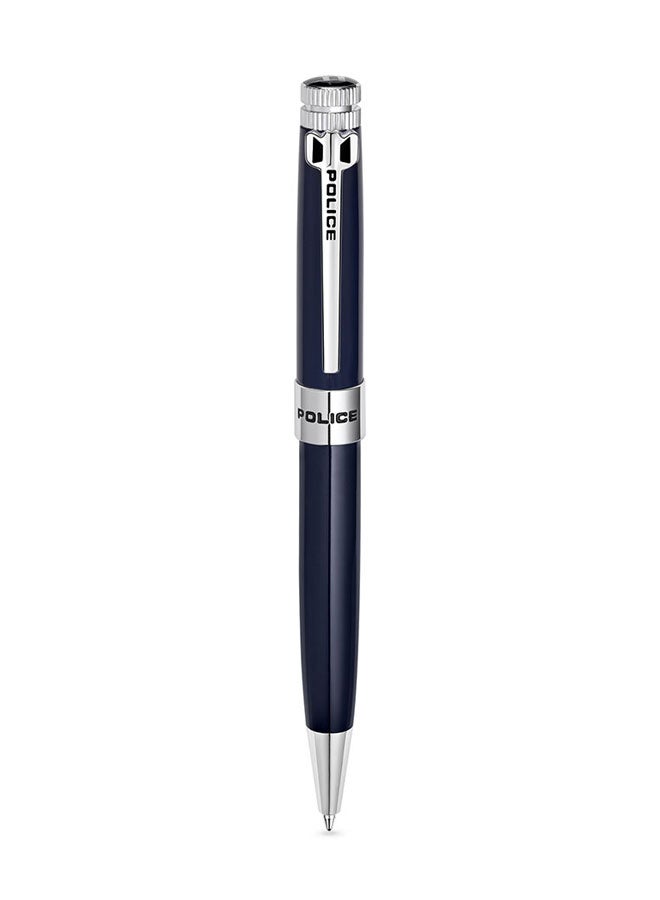 POLICE Amasis Blue and Silver Stainless Steel Pen for Men - Image 1