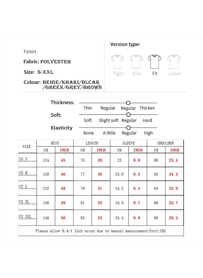 GURUNVANI - Men T Shirt Streetwear Harajuku Tops Short Sleeve Crewneck T-Shirt, T3408BLACK, X-Large - Image 1
