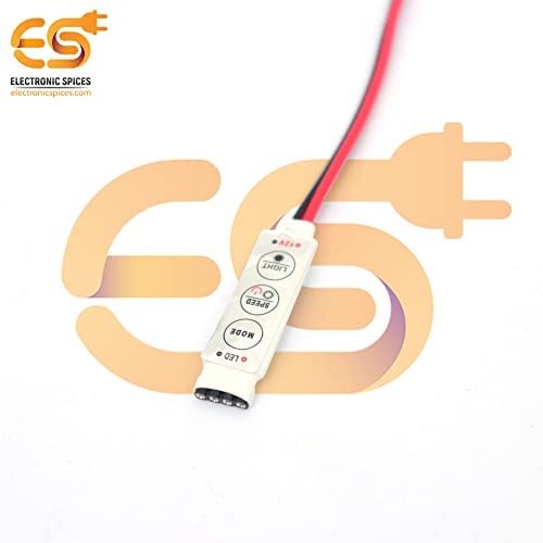 Electronicspices Electronic Spices 3 Keys Led Mini Rgb Amplifier Controller for Single 5050 3528 Rgb Led Light Strip - Image 3