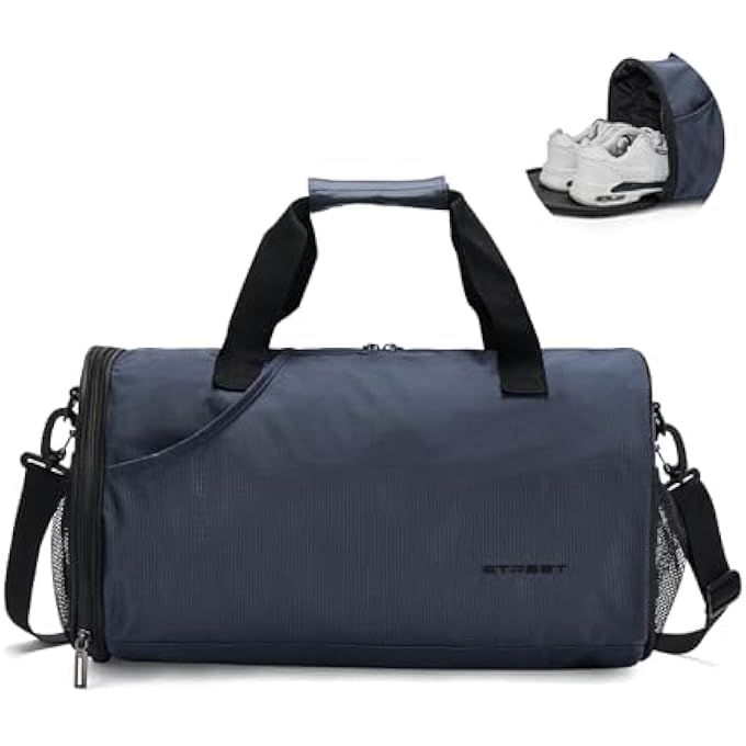 rayihni Sports Gym Bag for Men Women with Shoes CompartmentSmall Travel Duffel Bag - Image 1