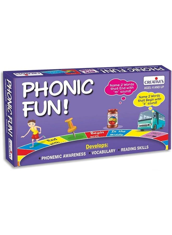 Creative's Creative's Phoncie Fun | Learning Board Game | Fun Ativity Game for Kids | Learning Meaning of New Words | Children Fun Board Games | Ages 4 & up  - Image 1