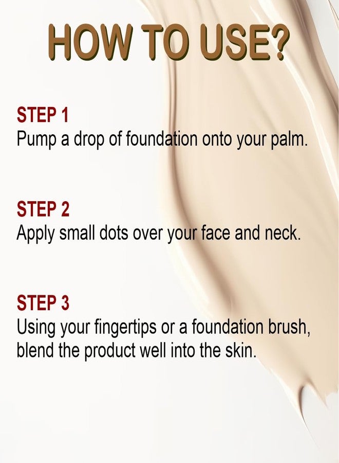 MATT LOOK High coverage Water- Proof Oil free Matte Foundation | SPF 25 | 45g | Sheer coverage along with Matte effect | Water- Proof | Sweat- Proof | Covers Blemishes seamlessly | Natural - Image 4