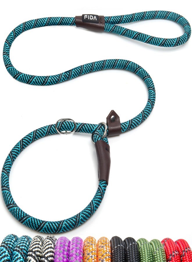 Fida Slip Leads for Dogs, 4 FT x 1/2" Heavy Duty Comfortable Strong Rope Leash for Large, Medium Dogs, No Pull Pet Training Leash with Highly Reflective, Blue - Image 1