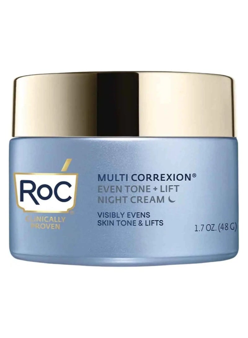 روك Roc Multi Correxion Even Tone + كريم ليلي ليفت مع النياسيناميد 50 مل