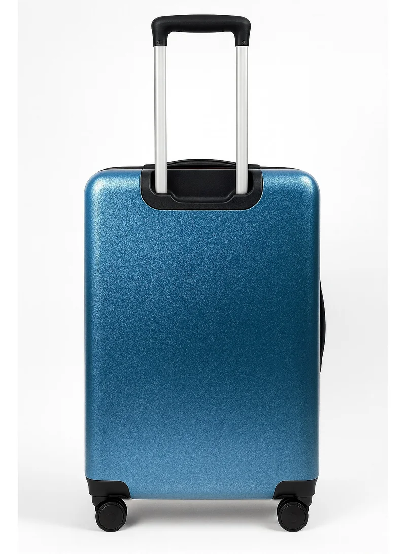 MNUK MANCHESTER 24inch Luggage bag| Polycarbonates & ABS Hardside Luggage Trolley with TSA Lock| Double 360Â° 4 Wheeler|Medium- 24 Inch| Blue
