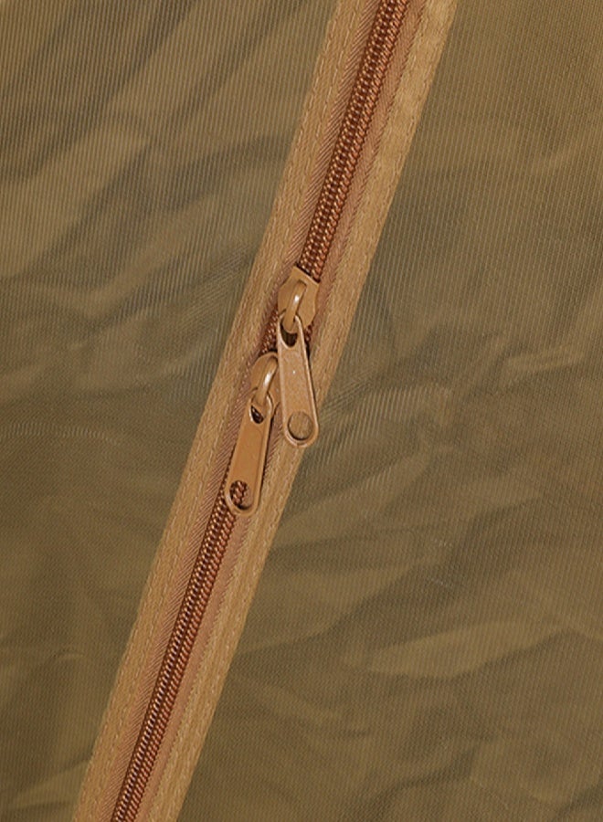 السنيدي ناموسية رحلات تلقائية، ناموسية نايلون، رملي، مقاس 200*200*145 سم - Image 1