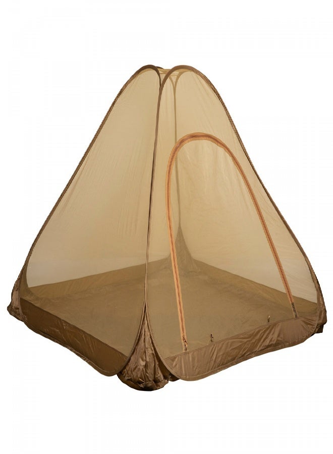 السنيدي ناموسية رحلات تلقائية، ناموسية نايلون، رملي، مقاس 200*200*145 سم - Image 4