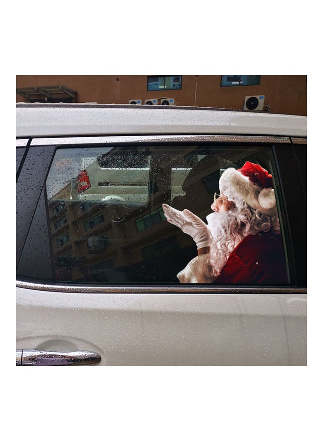 NIBEMINENT 2-Piece 3D Santa Car Window Sticker - Image 2
