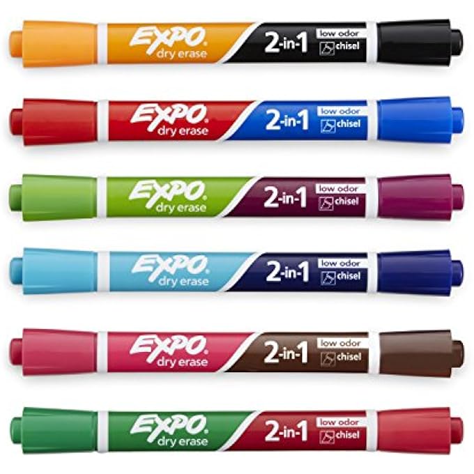 Expo Markers قابلة للمسح الجاف 2 في 1 - Image 5