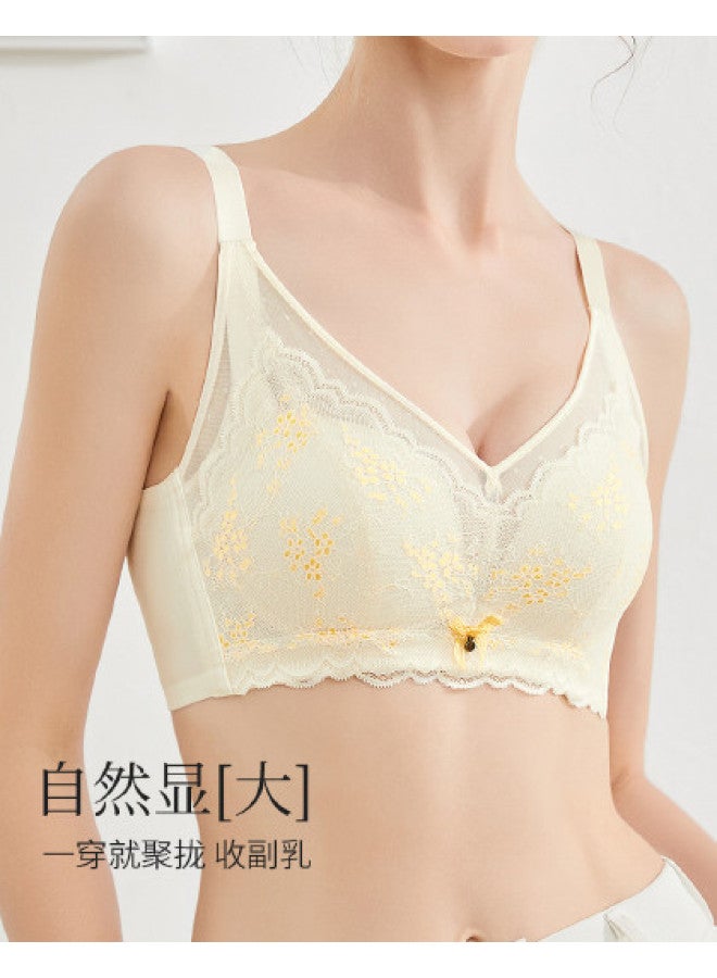 Fenton thin Cup Breathable Slimming Plus-size Supportive Non-wire Anti-sag Women's Bra - Image 1