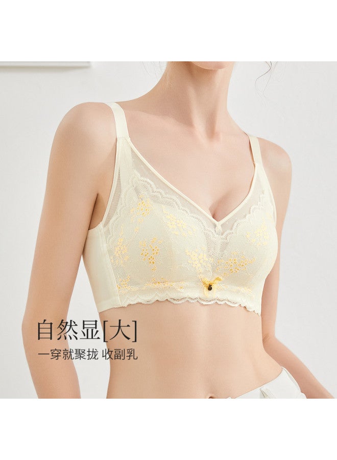 Fenton thin Cup Breathable Slimming Plus-size Supportive Non-wire Anti-sag Women's Bra - Image 2