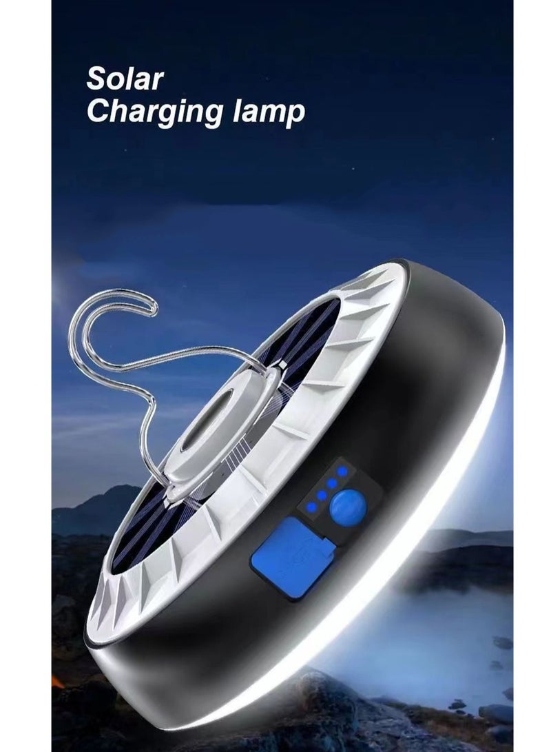 Portable Solar Camping Lantern with Magnetic Hook LED Light Battery Powered for Emergency and Fishing A+++ Energy Efficiency - Image 2