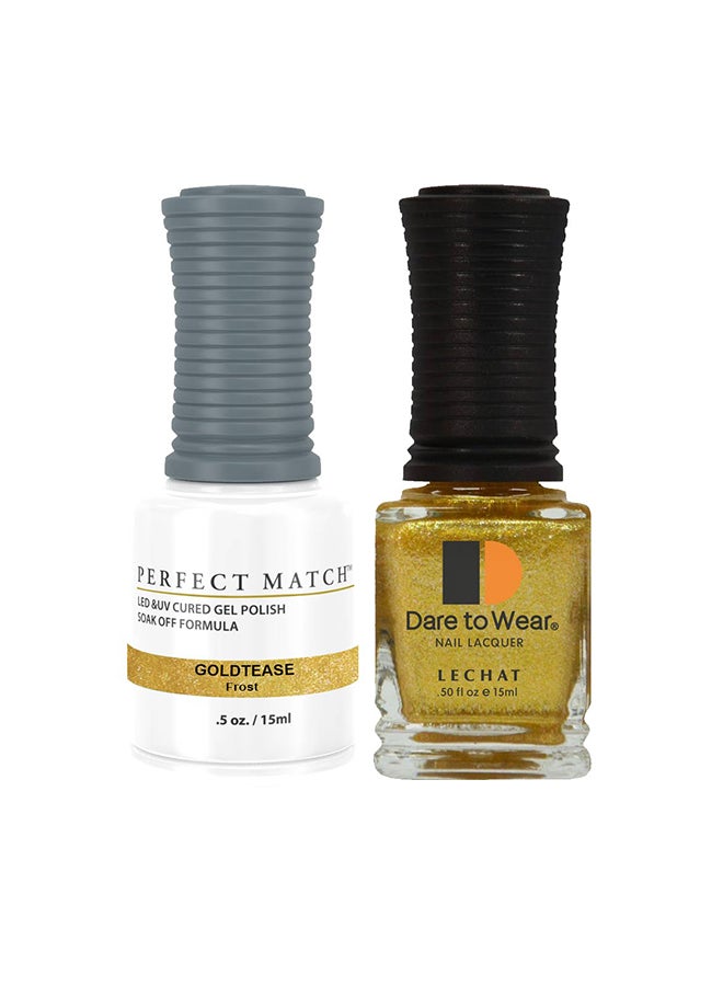 Lechat Soak Off Gel Nail Polish UV LED Gel Polish Goldtease PMS181