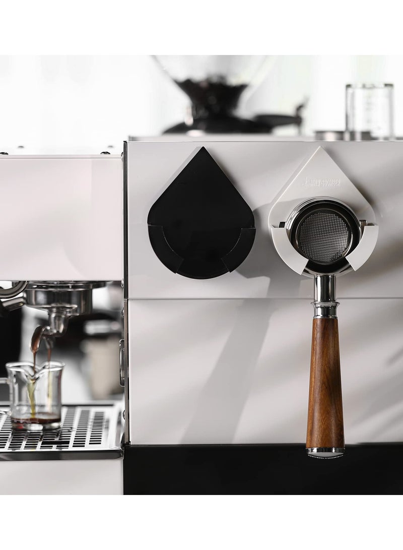 SOLARAE حامل حائط لفلتر القهوة، شماعة فلتر القهوة، حامل فلتر آلة الإسبريسو المثبت على الحائط، متوافق مع فلتر 51/54/58 مم DPH5713B - Image 2