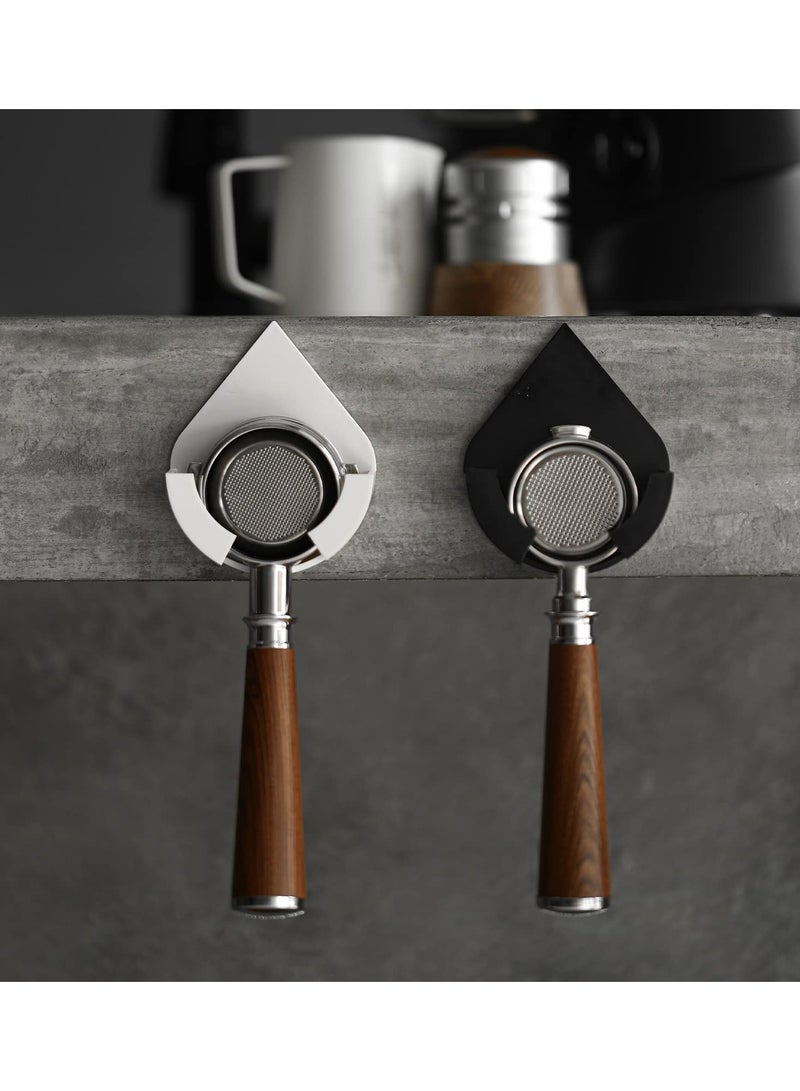 SOLARAE حامل حائط لفلتر القهوة، شماعة فلتر القهوة، حامل فلتر آلة الإسبريسو المثبت على الحائط، متوافق مع فلتر 51/54/58 مم DPH5713B - Image 3