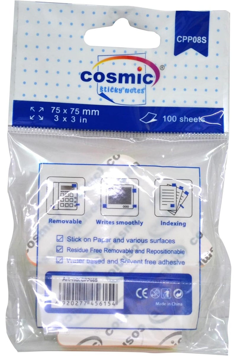 Cosmic CPP08S Arrow Shaped Sticky Notes, 3 x 3 in, Neon Assorted, 100 Sheets - Image 3