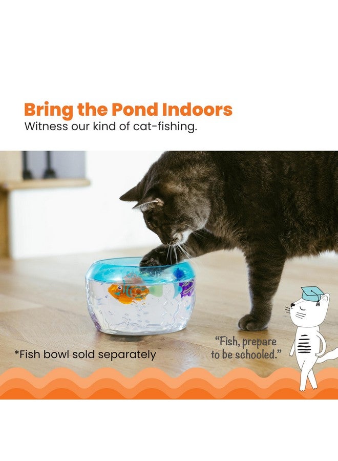 Catstages Meow-smerizing Fish Electronic Cat Toys, 2Pk, Replacement Pack for Meow-smerizing Fish Bowl, Multicolored - Image 2