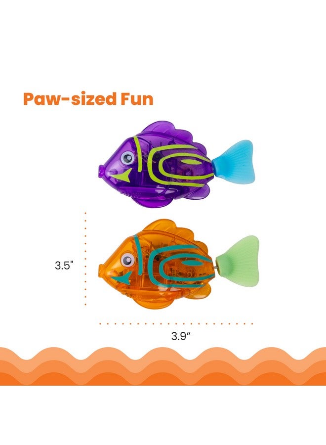 Catstages Meow-smerizing Fish Electronic Cat Toys, 2Pk, Replacement Pack for Meow-smerizing Fish Bowl, Multicolored - Image 5