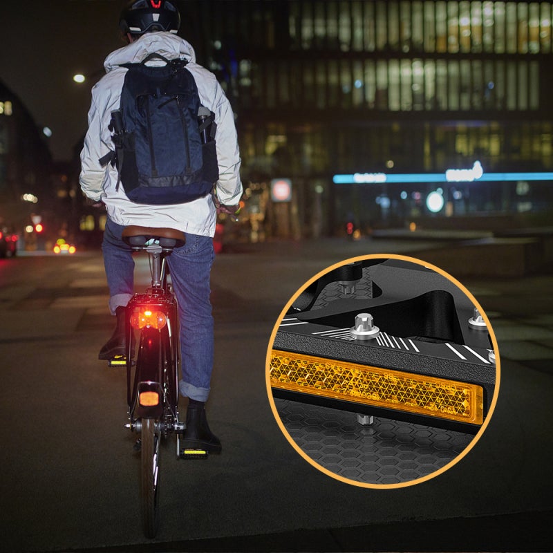 GEWAGE Gold Bike Pedals: CNC Aluminum Alloy Durability - 3 Sealed Bearings Anti-Skid Pedals With Reflectors For Night Riding Safety - Image 2