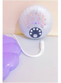 Portable Baby Sleep Soother, White Noise Sound Machine for Sleeping with 8 Color Night Light, Toddler Sleep Trainer with 10 Soothing Sounds, 3 mode Timer (Pearl White) - pzsku/Z270C53CCED236D72D790Z/45/_/1722626915/4d7f98b5-cc1a-4c56-bae5-624c40288e44