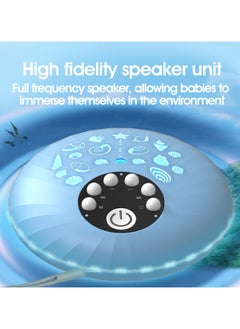 Portable Baby Sleep Soother, White Noise Sound Machine for Sleeping with 8 Color Night Light, Toddler Sleep Trainer with 10 Soothing Sounds, 3 mode Timer (Pearl White) - pzsku/Z270C53CCED236D72D790Z/45/_/1722626916/edf932f1-fb3c-4bba-9e62-8dfde53809bb