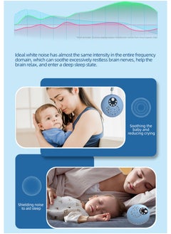 Portable Baby Sleep Soother, White Noise Sound Machine for Sleeping with 8 Color Night Light, Toddler Sleep Trainer with 10 Soothing Sounds, 3 mode Timer (Pearl White) - pzsku/Z270C53CCED236D72D790Z/45/_/1722626921/eb3663bb-396d-4f5c-b029-6ceef3efa5fd