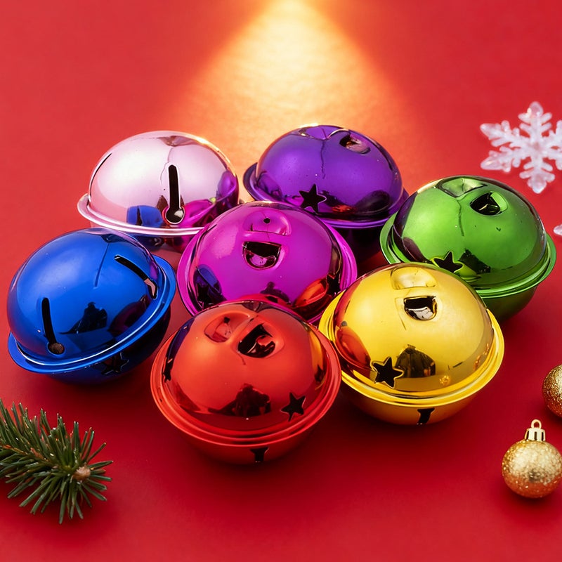 Diy Handmade Pendant Material 4Cm Cm Christmas Colorful Cartoon Pet Bell Large Gift Activity Accessories - Image 2