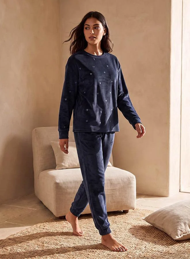Splash FAV Pyjama Set Jacquard Top & Trousers