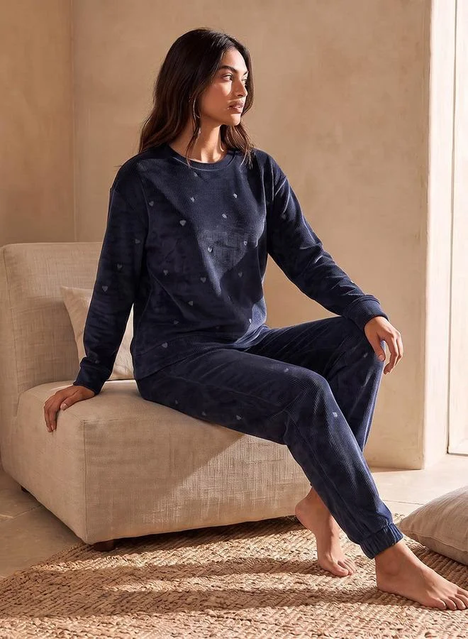 Splash FAV Pyjama Set Jacquard Top & Trousers
