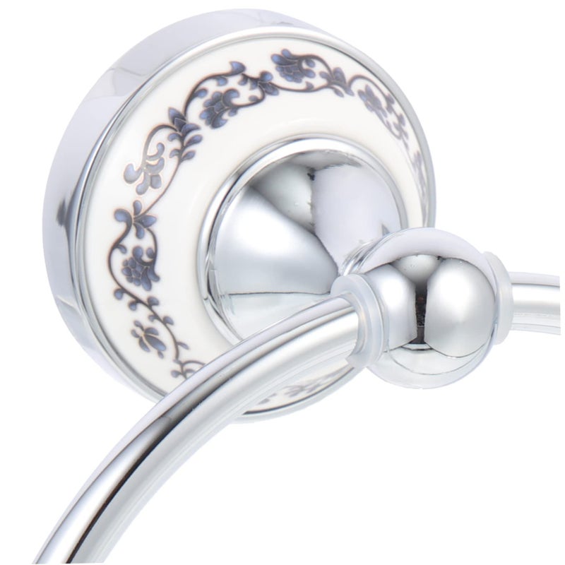 Bathroom Stainless Steel Towel Ring Wall Mounted Hand Towel Holder Brushed Chrome Easy Install Modern Organizer - Image 4