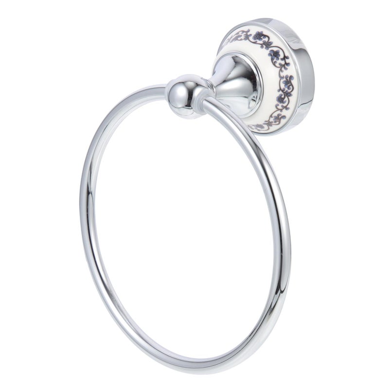 Bathroom Stainless Steel Towel Ring Wall Mounted Hand Towel Holder Brushed Chrome Easy Install Modern Organizer - Image 2