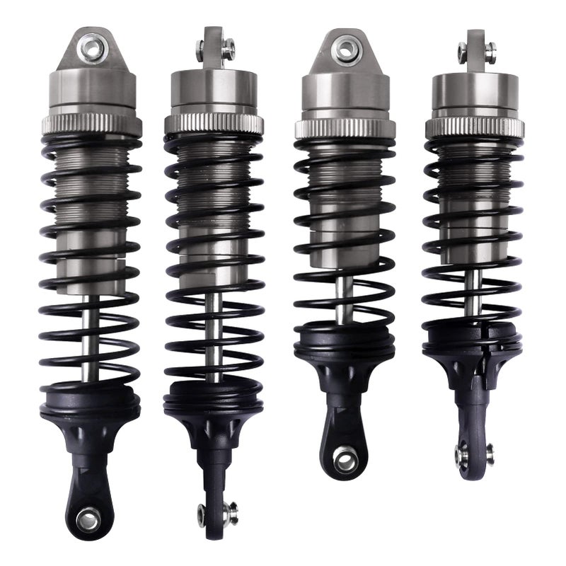 Hobbyfire Shocks Aluminum Threaded Absorber Damper Upgrades Parts Accessories for 1/10 Traxxas Slash 4x4 Rustler 4X4 VXL Stampede 4X4 Hoss 4X4 Replace 5862 (Gray) - Image 5
