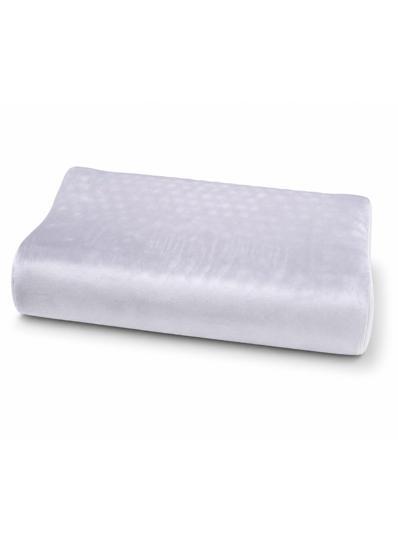 Premium Contour Memory Foam Massage Pillow for Comfortable Head and Neck Support with Washable Removable Cover - Image 2