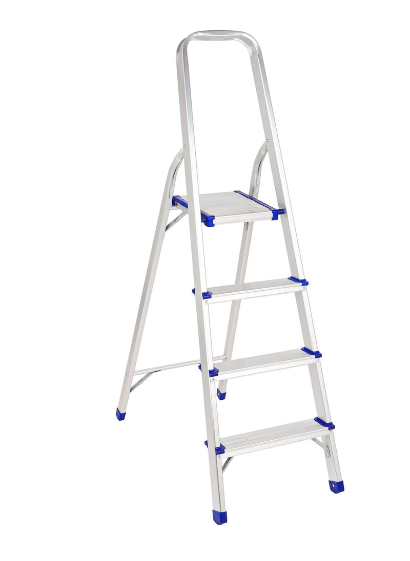 Epsilon Aluminum Ladder- EPSAL1491/ 150 kg Capacity, 4-step, Wide and Flat Platform