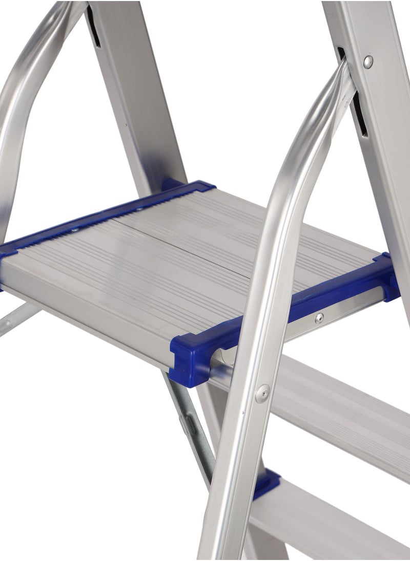 Epsilon Aluminum Ladder- EPSAL1491/ 150 kg Capacity, 4-step, Wide and Flat Platform
