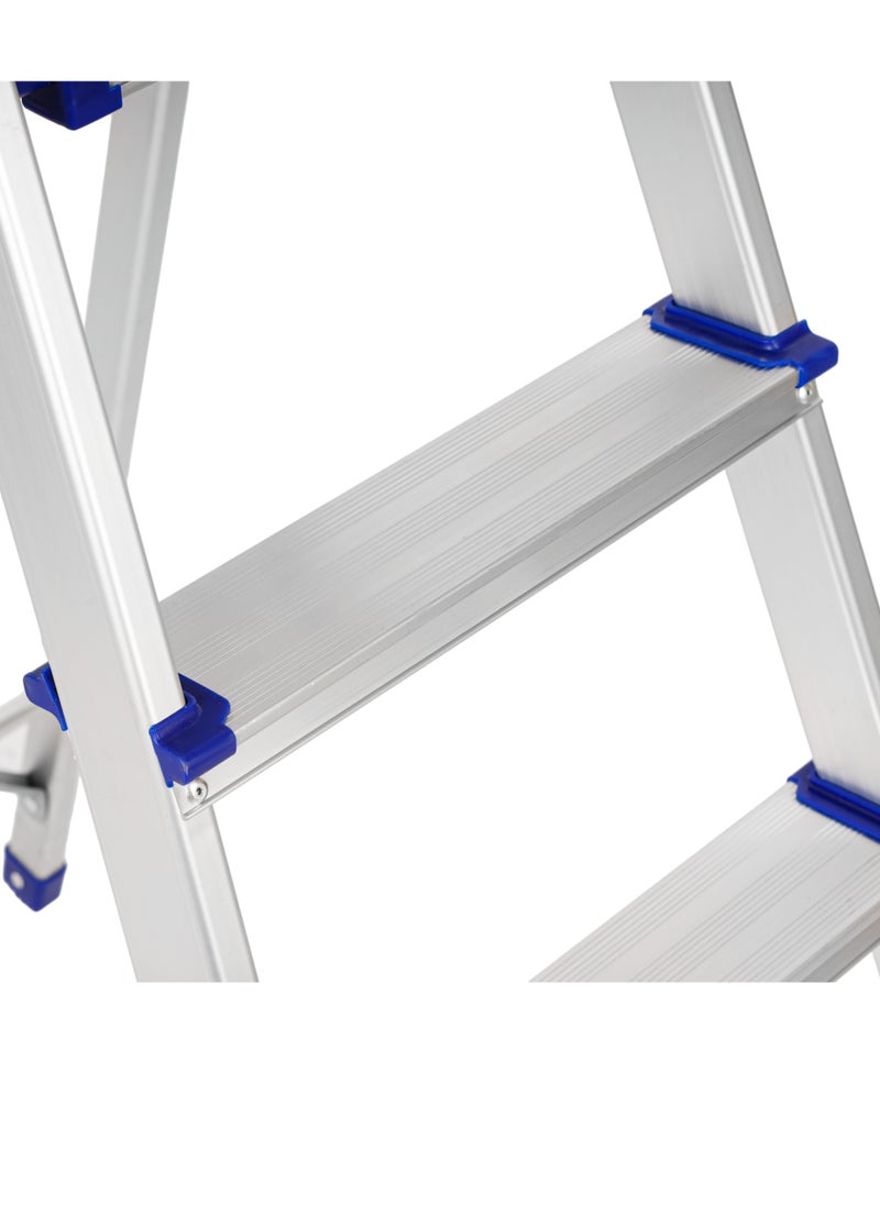 Epsilon Aluminum Ladder- EPSAL1491/ 150 kg Capacity, 4-step, Wide and Flat Platform