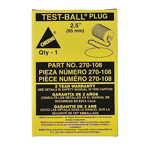 Cherne 270108 2-1/2 in. Rubber Test Ball Pipe Plug - Image 5