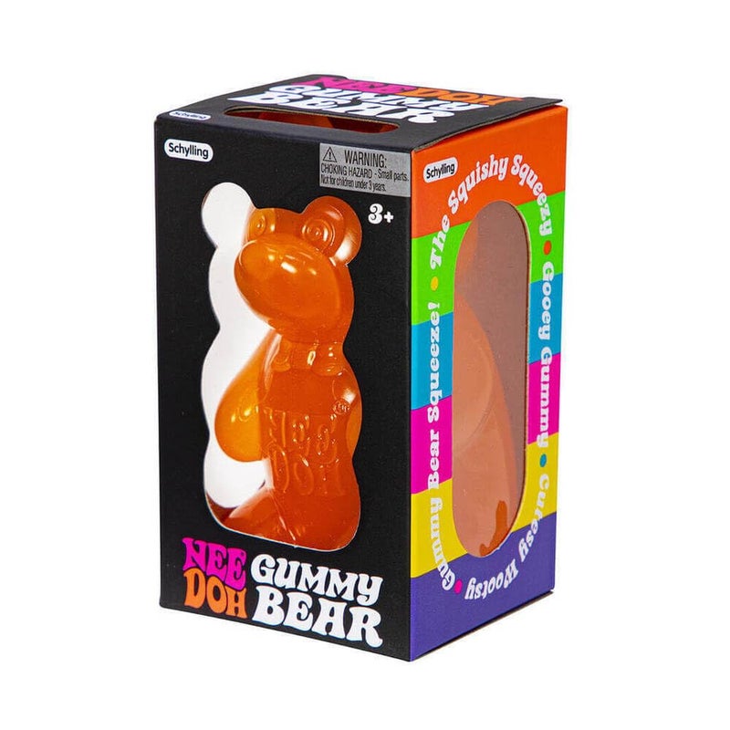 سكايلينغ Schelling Needoh Gummy Bear - لعبة تململ الحسية مع ملء تشبه الهلام - 3.5 "" طويل القامة - برتقالي (حزمة 1) - Image 4
