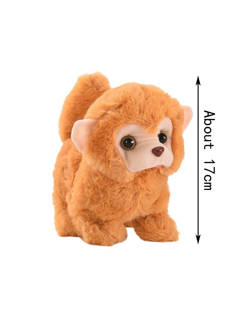 Yellow Monkey Electronic Plush Toy Simulates Calls, Can Walk And Wag Its Tail, Plush Interactive Toy Suitable For Children And Babies