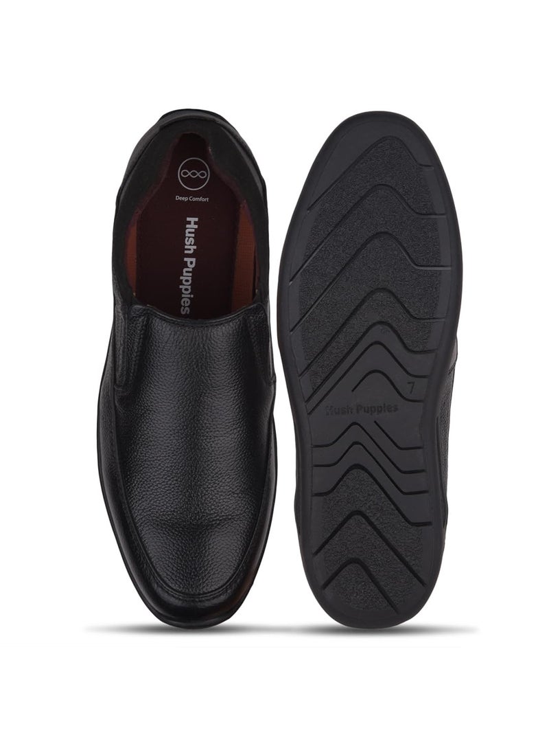 Hush Puppies MenADRIAN Slip ON E Shoes UK 7 Color Black (8546218) - Image 5
